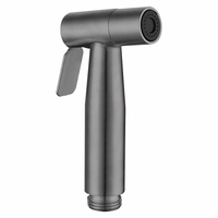 Bathroom Bidet Sprayer for Toilet Handheld Sprayer 304 Stainless Steel Bathroom High Pressure Handheld Bidet Spray Grey