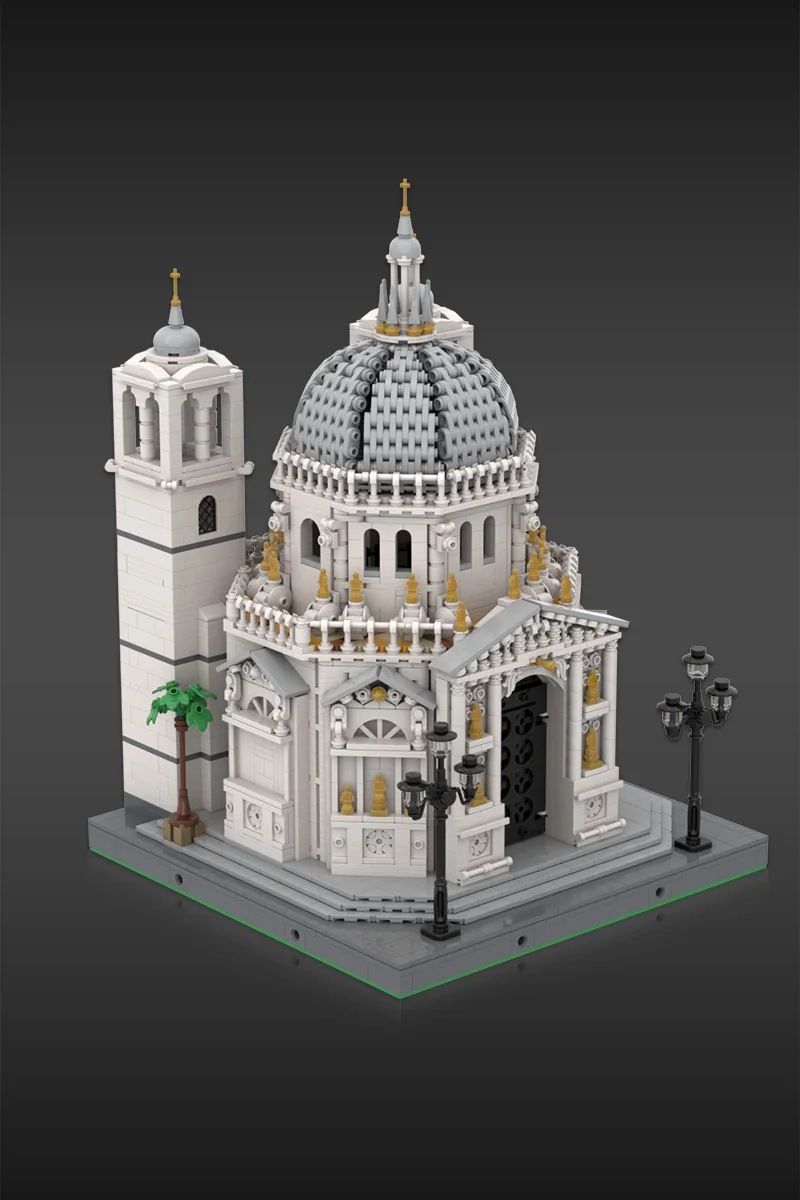 Gobricks MOC Basilica di Santa Maria Della blocs de construction modèle allemand Architecture médiévale briques assemblage jouets enfants cadeau