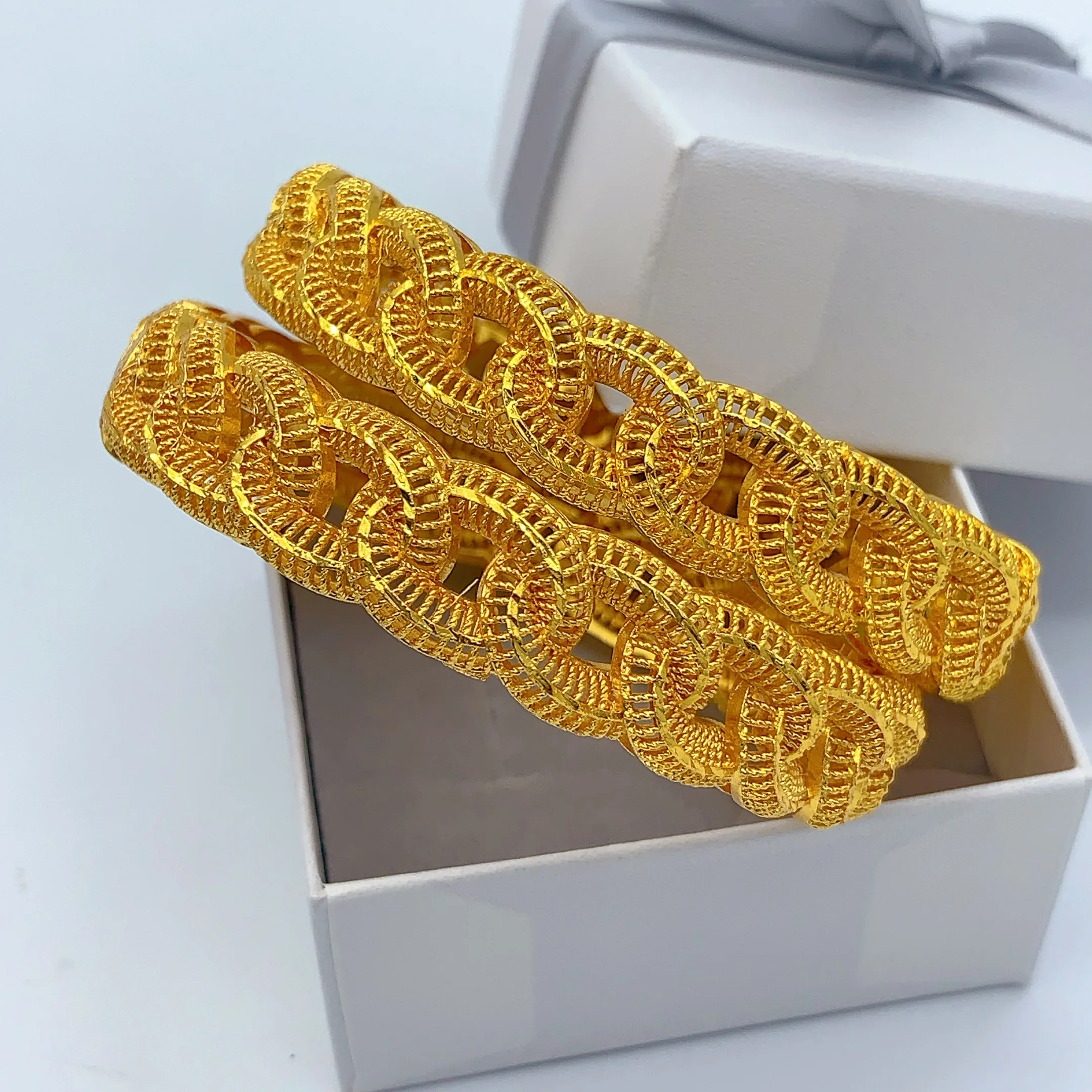 Arabische Charm-Armbänder, vergoldet, für Frauen, indischer, Dubai-, afrikanischer, äthiopischer Handschmuck, Geschenke für Hochzeiten und Partys – Detail 4