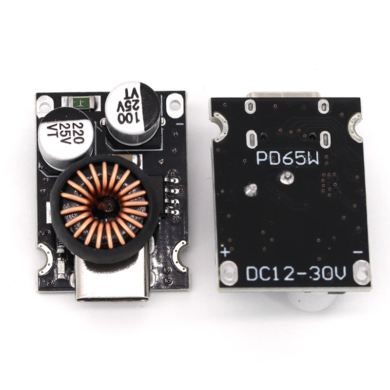 QC4.0 QC3.0 Type-C USB PD65W Fast Charging Adapter Module DC8-32V 3.25A 65W Step Down Module For Huawei SCP/FCP Apple PD