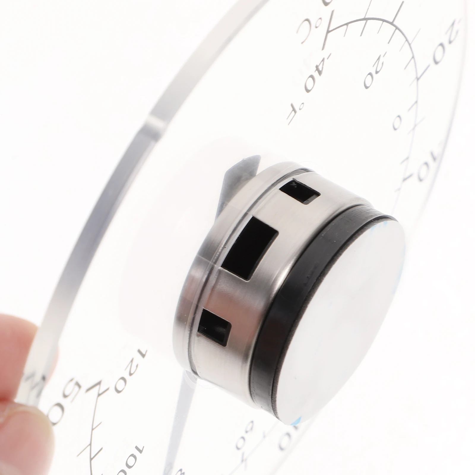 

Waterproof Thermometer 4.3 Inch Round Outdoor Indoor Temperature Gauge Self-Adhesive Dial For Window Door Stainless Steel