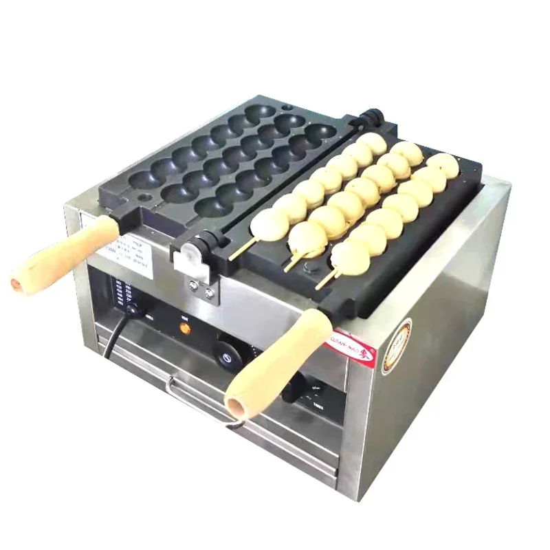 commercial electric non-stick snack round Ball  Bubble machine Skewer Waffle maker