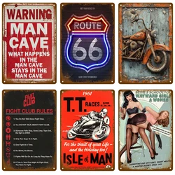 Vintage Tin Sign Home Decor Items Wall Decor Art Wall Mural Room Decoration Items Decor Men Retro Metal Sign Plate Bar Posters