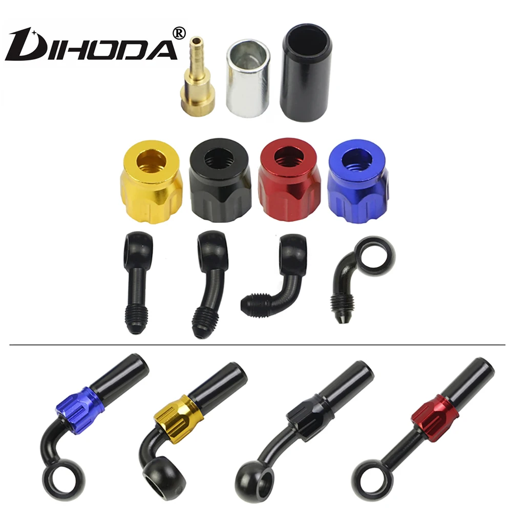 AN3 Brake Oil Hose Banjo Fitting Remove Aluminum Moto hydraulic Reinforced Brake Clutch Oil Hose Line for Motorcycle ATV Dirt Bi