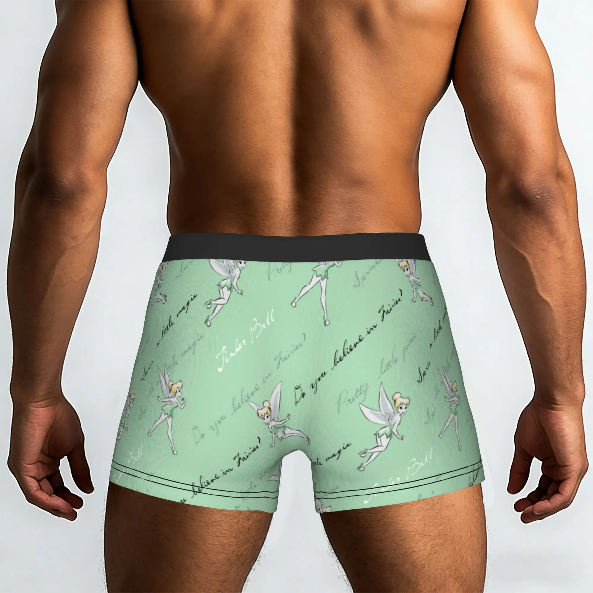 Customized T-Tinker Anime Bell Cute Cartoon Underwear Men Print  Boxer Shorts Panties Briefs Breathable Underpants