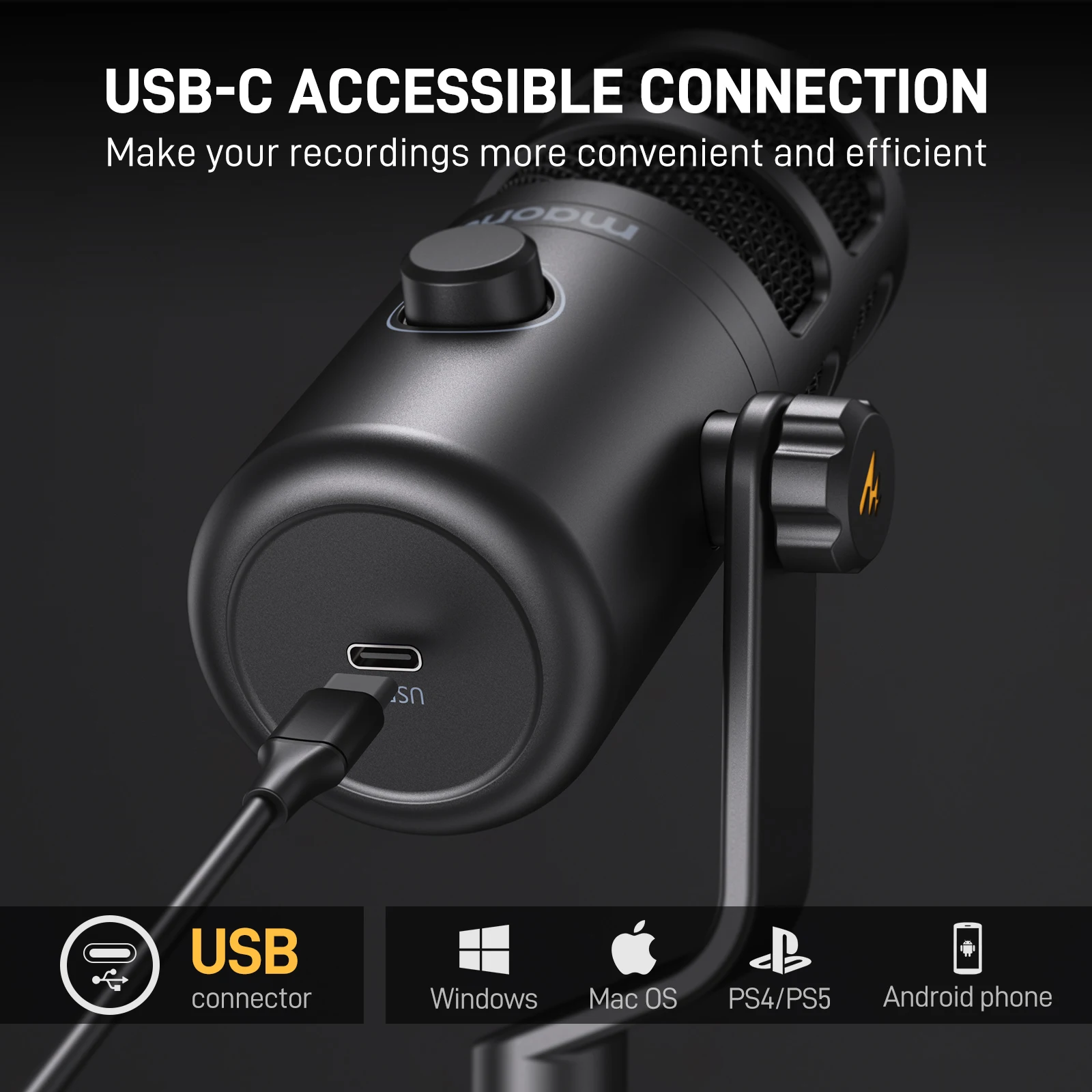 Maono PD100U USB Dynamic Micro - огляд і ціна Gaming Microphone