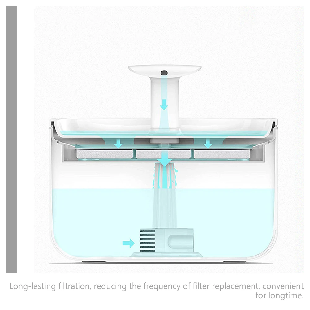 

8Pcs Cat Fountain Filter Replacement Universal Fit Pet Water Fountain Filter for Healthy Hydration Daily Use Cat Water Filters