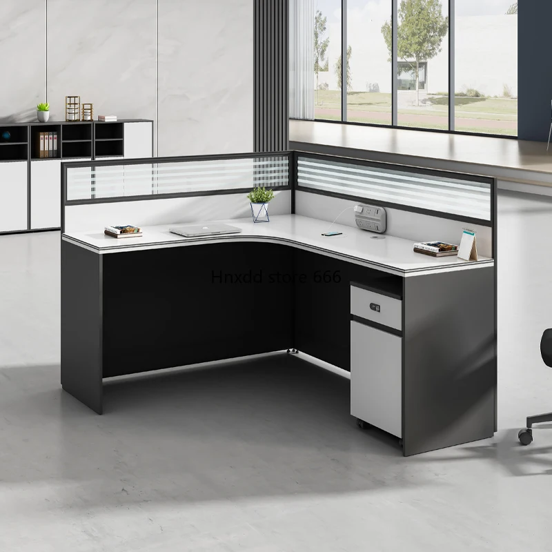 Simples Workstation Modern Mesa, Mesa e Cadeira Combinação, 2, 4, 6