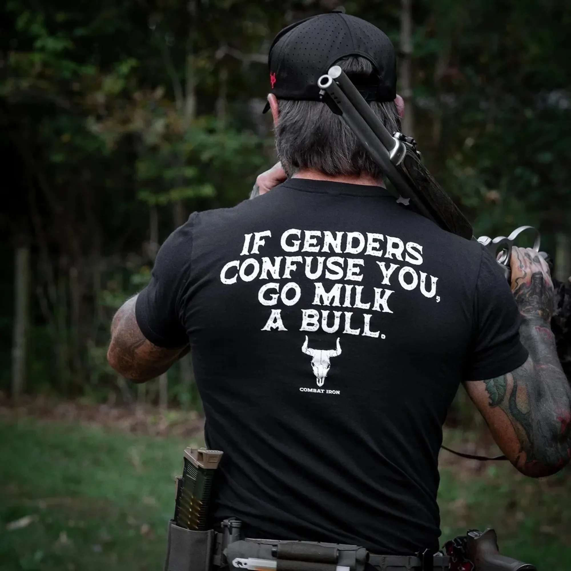 Camiseta a la moda para hombre If Genders Confuse You Go Milk A Bull, camiseta con estampado de letras sarcásticas, camiseta de manga corta a la moda de verano