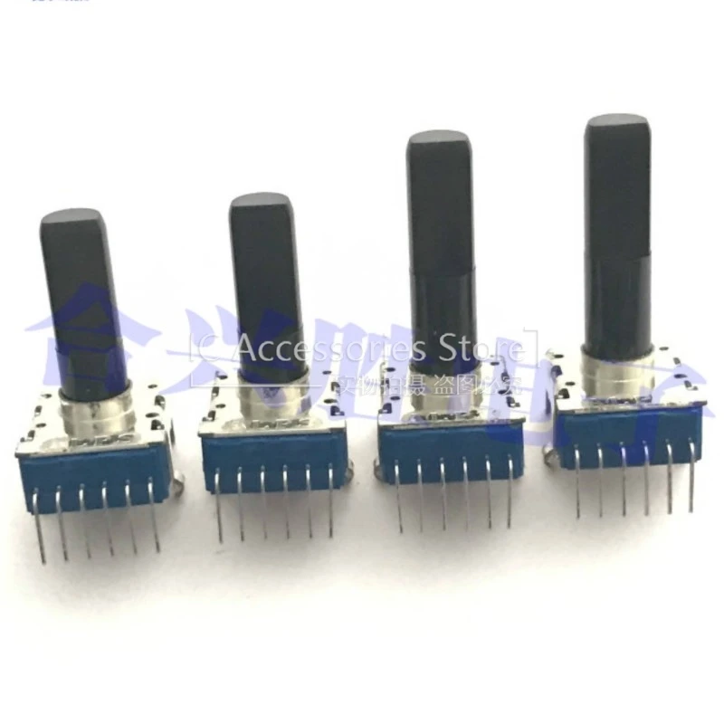 1PCS Electronic Organ Amplifier Mixer Volume Potentiometer 6Pin B10K B50K W50K E50K E100K C500K With Midpoint Shaft 18MM/23MM