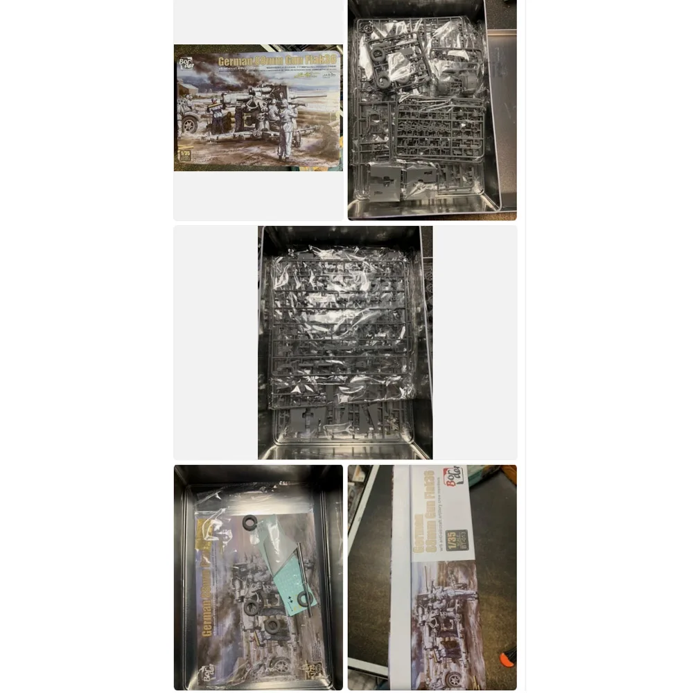 

Border BT013 1/35 Scale German 88mm Gun Flak37 w/6 Anti Aircraft Artillery Plastic Assembly Model Building Kit Hobby Craft