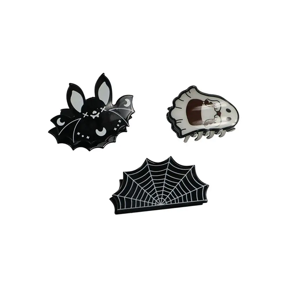 Creative Halloween Ghost Hair Claw Bat Skeleton Butterfly Hair Clip Expressions Shark Clip Halloween Shark Clip Female/Girls