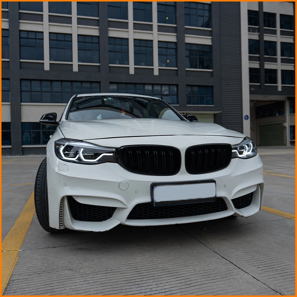 For BMW 3 Series GT F34 2013-2020 Bi-LED Projector Headlight Upgrade 5 Series Design Blue Laser Frame Front Lamp Assembly