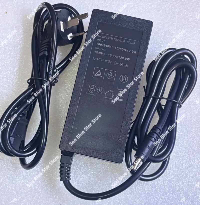 122-1201000-F 12V10A Power Adapter 5.5 × 2.5 Interface
