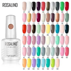 ROSALIND Esmalte de uñas en Gel, barniz híbrido semipermanente UV, línea de arte de uñas, pluma de Esmalte de uñas, Base superior, capa mate, 15ml