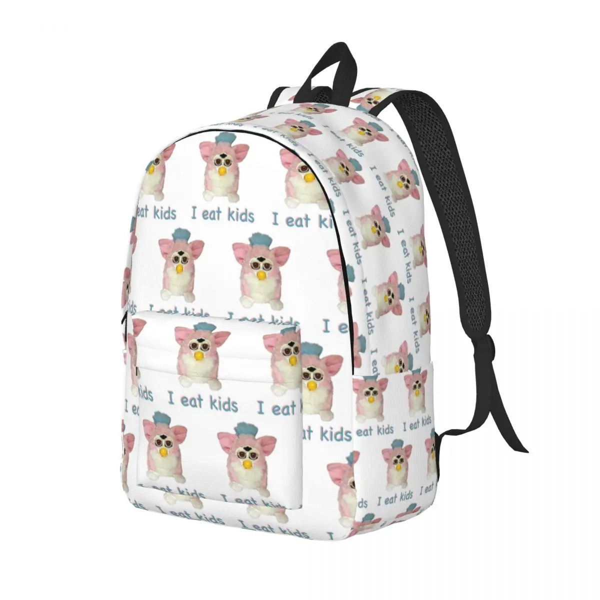 Furby I Eat Kids Backpack Daypack Large Capacity Children BookBag School Bag Shoulder Bags for Men Women
