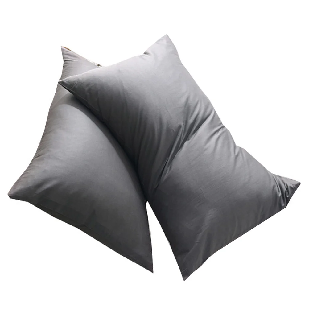 

1 Pair Pure Cotton Pillowcase Washable Pillow Cover For Home Bedroom Dark Grey Bedding Cover Pcs