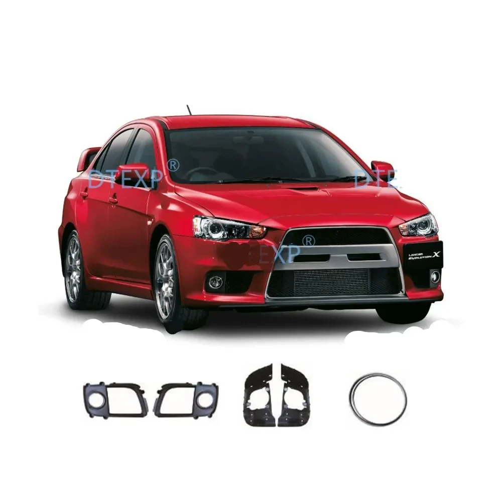 

2 Pcs Cover or Fog Lamp for Evo 10 Front Lamp Support or Silver Ring Cover for Evo X Not for Lancer Not Full Set Choose