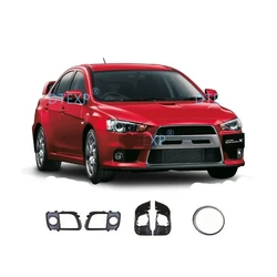 2 Pcs Cover or Fog Lamp for Evo 10 Front Lamp Support or Silver Ring Cover for Evo X Not for Lancer Not Full Set Choose