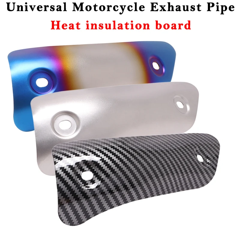 Escape System Tube Heat Shield Cover Guar Protector Anti-Scalding Stainless Univesal Motorcycle Exhaust Connection Link Pipe