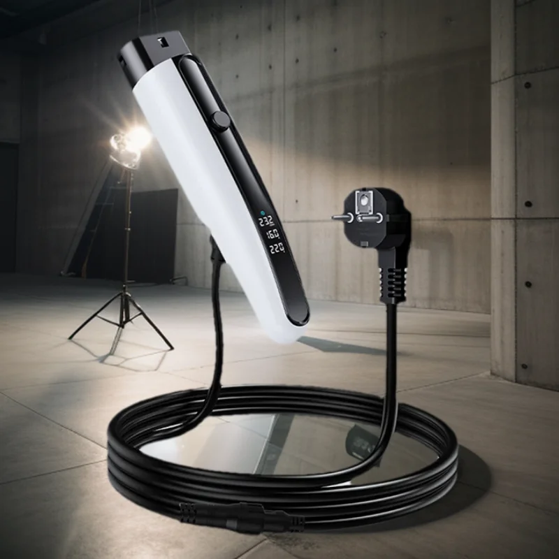 

Type2 EV Portable Charger 3.5/7kw Adjustable Current AC Energy Charging Station with Leakage Protection for Electric Vehicles