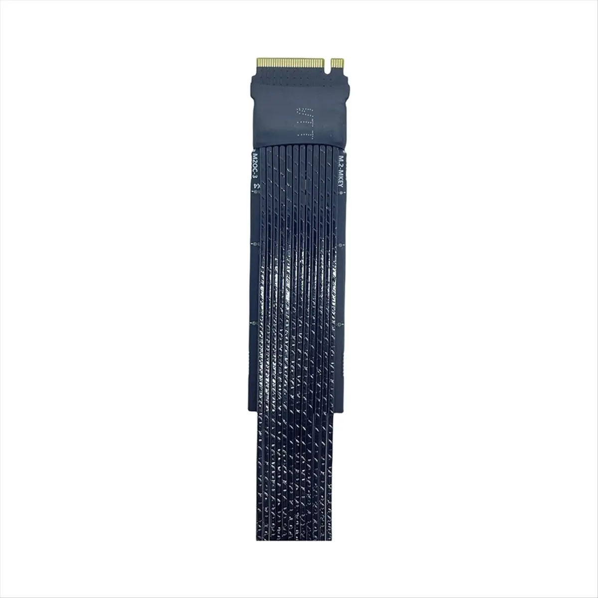 DT81 For M.2 to Oculink 4i Extension Cable Desktop M2 Mkey NVME to SFF8611 Adapter Cord PCIe 4.0 X4 Gen4 Silver Plated 20cm