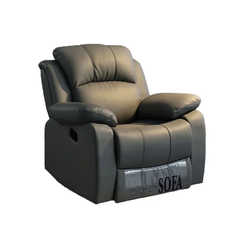 

first layer cowhide, first-class space multi-function cabin sofa, single person, lazy reclining rocking chair