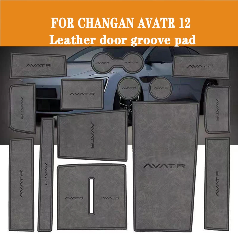 FOR CHANGAN AVATR 12 2023 2024  Leather door groove pad central control internal water cup pad storage pad storage panel