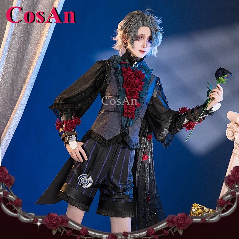 

CosAn Game Identity V Patient/Emil Cosplay Costumes Stars Skin Fashion Black Uniform Halloween Party Role Play Clothing S-XL New