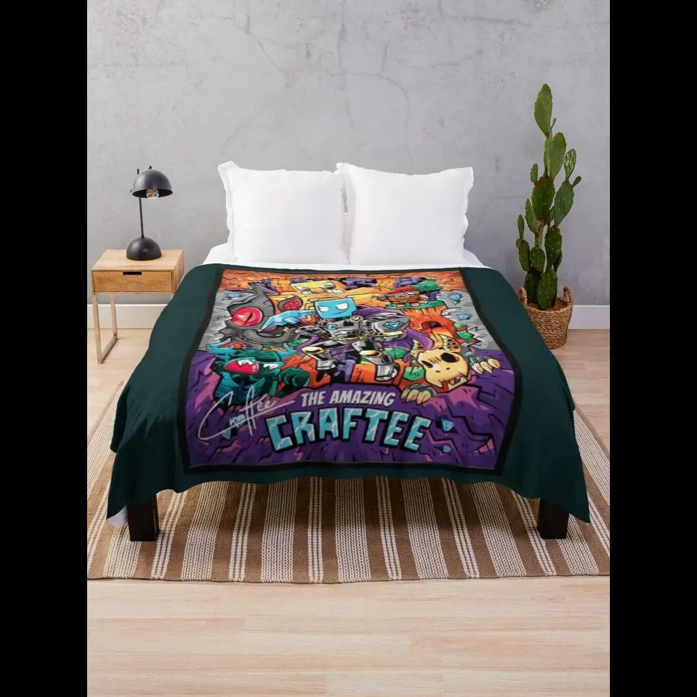 

Craftee Gaming Miner x Soft Cozy Throw Blanket for Living Room Couch Perfect for Cuddling and Relaxing at Home