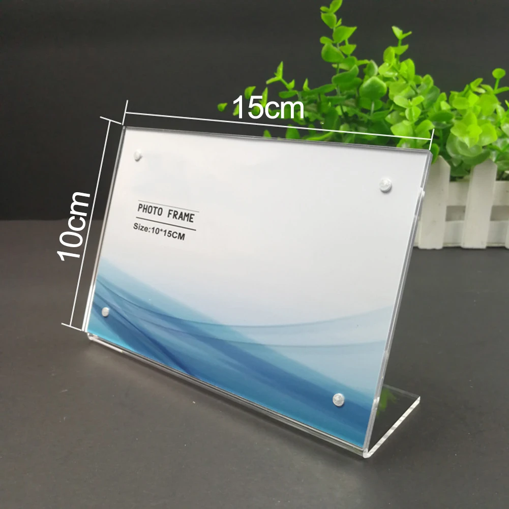 High Quality Hot Sale New Arrival Display Rack Holder Price Sign Photo Stand Table Tag Acrylic Transparent Art Card