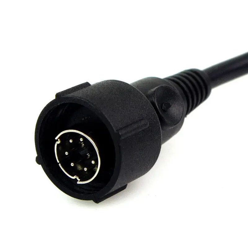 NEW MINI DIN Plug 6pin Throat Vibration MIC for Radio Walkie Talkie Motorola GP388 GP328 plus