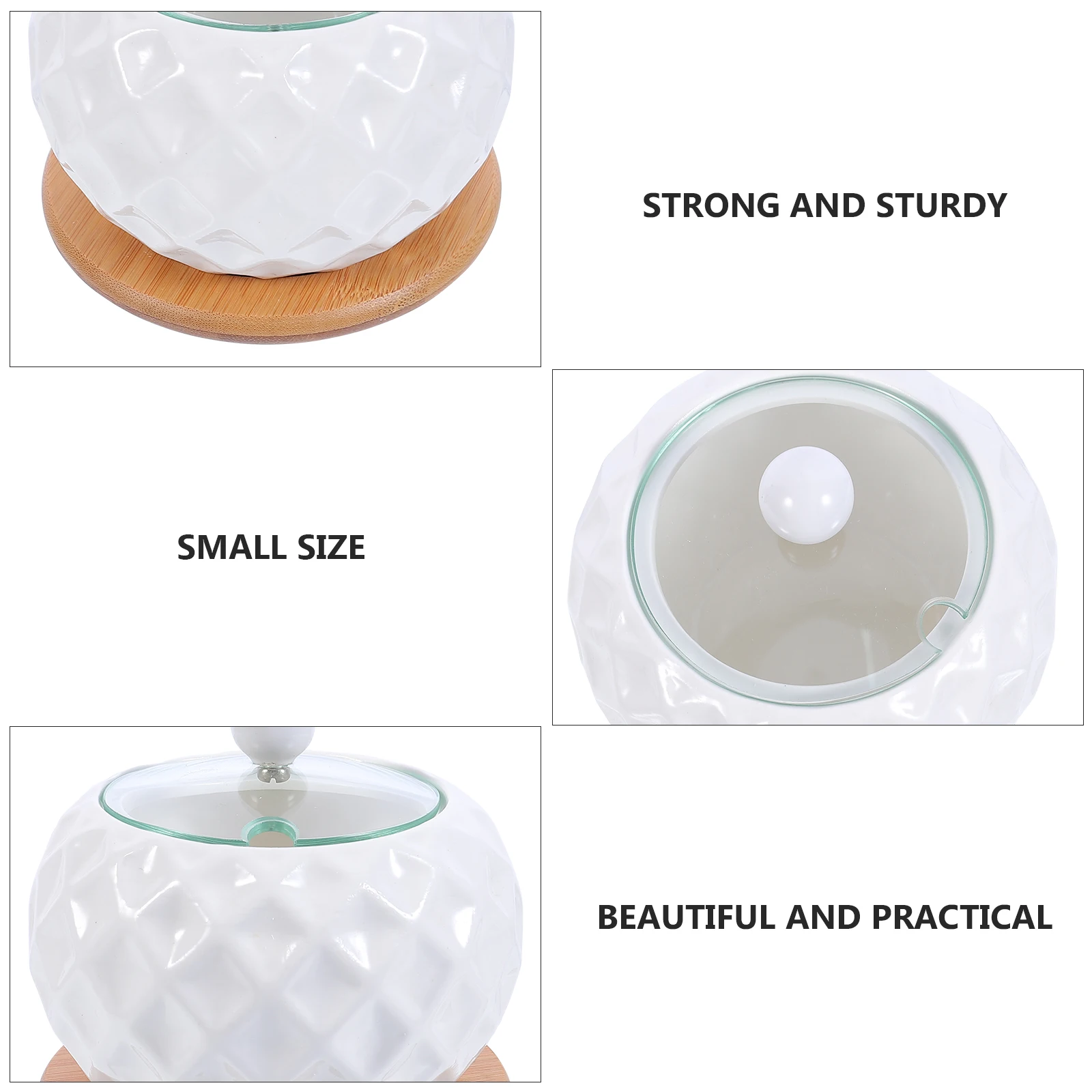 

1 Set Ceramic Condiment Jar Kitchen Spice Container With Lid Spoon Waterproof Seasoning Storage Pot For Home Restaurant