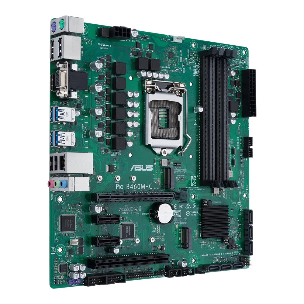 ASUS B460 Motherboard Pro B460M-C Motherboard LGA 1200 DDR4 128GB mATX  support G5925 10105 10400F 10700 G6505 10900 cpu