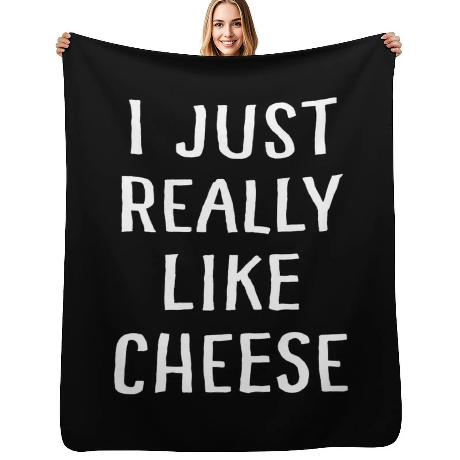 

I Just Really Like Cheese Throw Blanket Baby halloween Blankets For Baby Cute Blankets