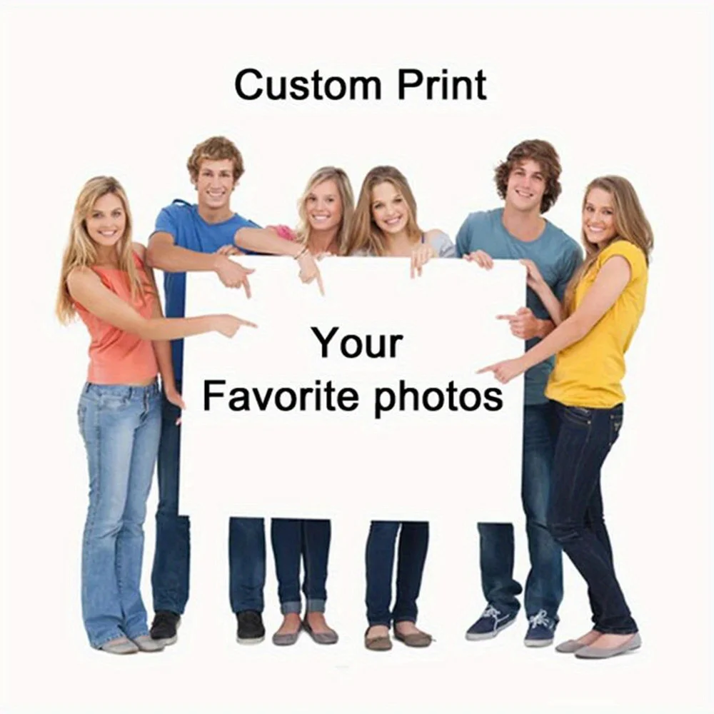 Custom Canvas Printing Personalized Photo Large Horizontal Poster for Family Life Pets Scenery Weddings Birthdays Home Decor