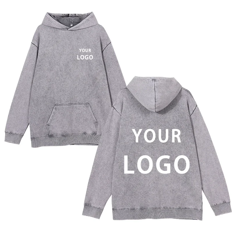 2024 latest men's and women's customized printed personalized loose casual hooded long sleeved sweater style