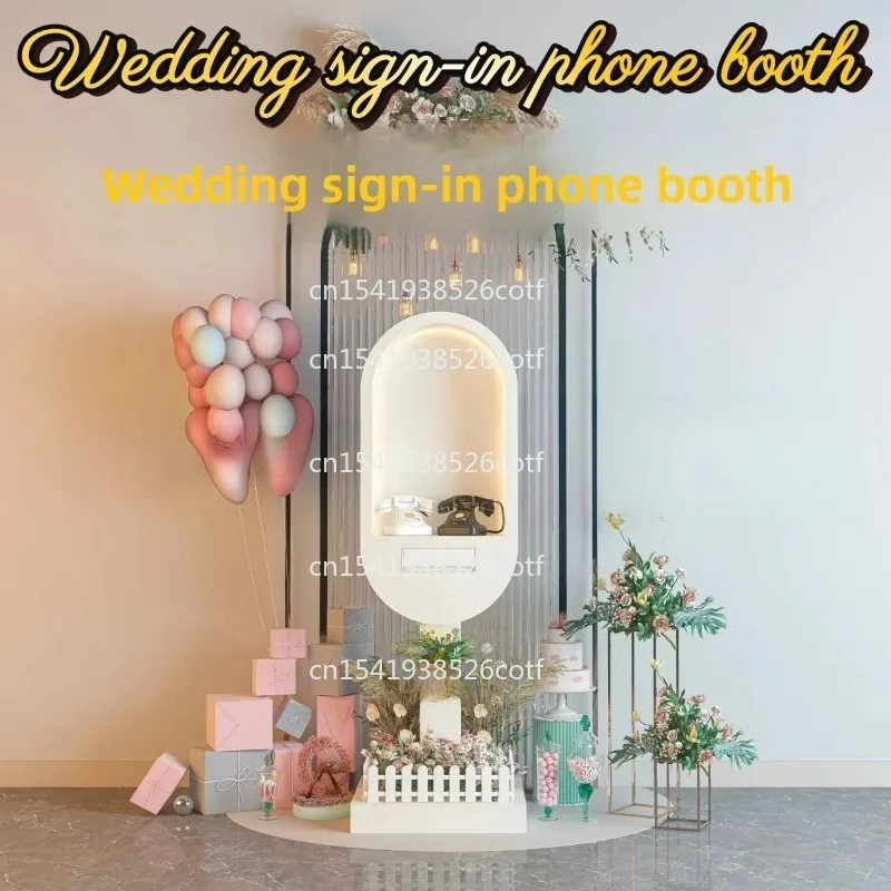 

Телефонная будка для свадебных сообщений, ретро-декор из кованого железа, реквизит для оформления свадебной сцены, телефон для фотозоны