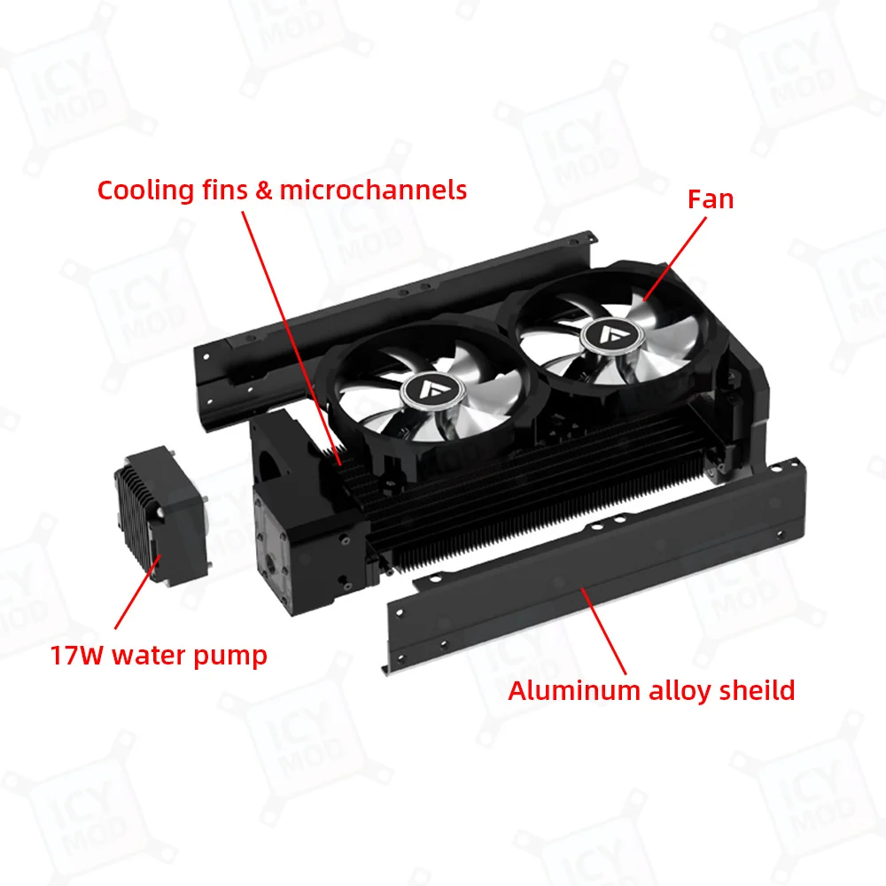 Barrow External Water Cooling Dock Case 17W Pump EXWCD for ITX Chassis 240mm radiator PC Gaming Liquid Cooling Building