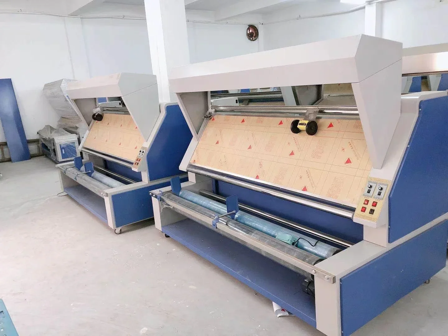 Fabric inspection machine with counter Fabric Roll to roll Inspect and Measure machine / fabric /cloth Rewind Machine