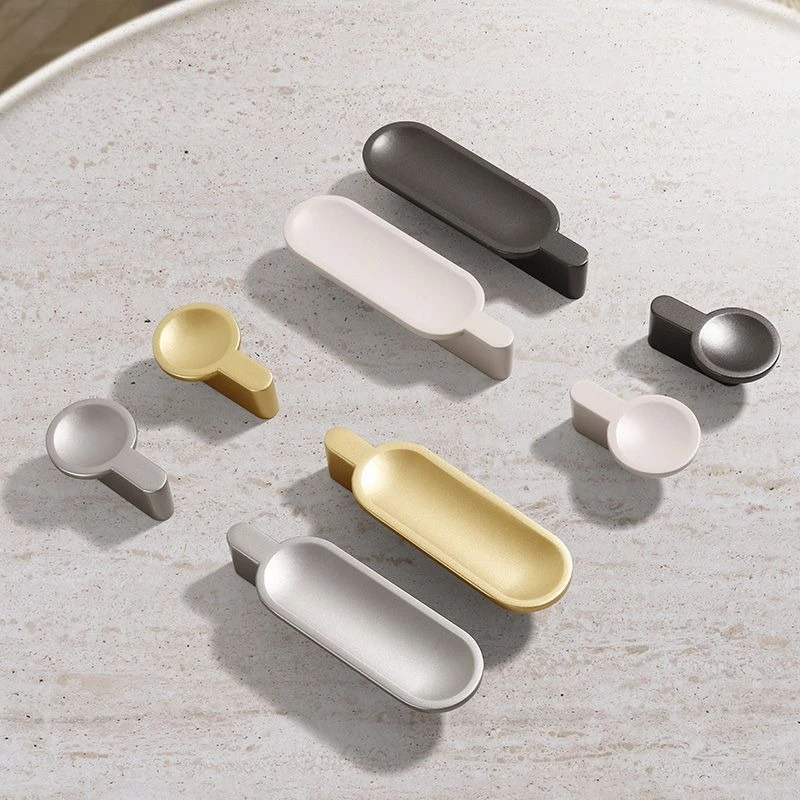 Simple Zinc Alloy Cabinet Handle Gold Wardrobe Pull Solid Door Knob for Drawer Wine Cabinet