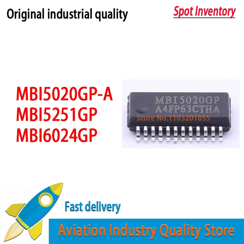 10pcs/lot MBI5020 MBI5020GP MBI5020GP-A MBI5251GP  MBI5251 MBI6024GP MBI6024  SSOP-24  Brand new in stock