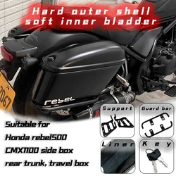 Motorcycle Saddlebag Para sa CMX11000 Side Saddle Bag PU Waterproof Saddlebags Para sa Honda Rebel CMX1100