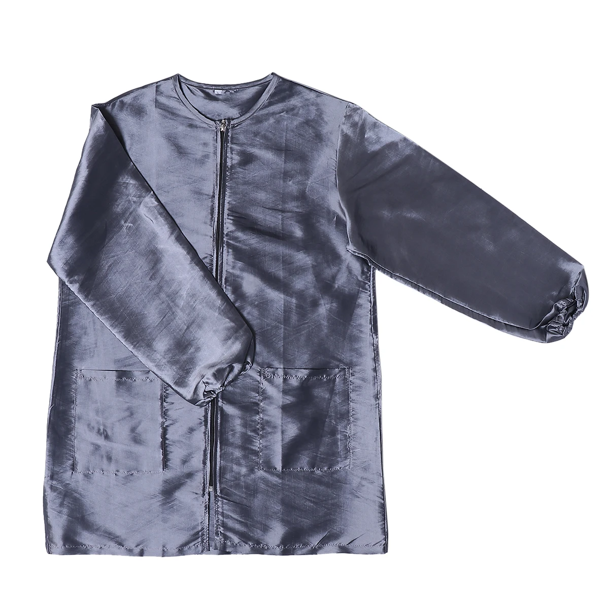 

Waterproof Beauty Technician Overalls Stylish Spa Salon Suit Hair Dyeing Workwear Unisex Salon Protection Clothes Grey L