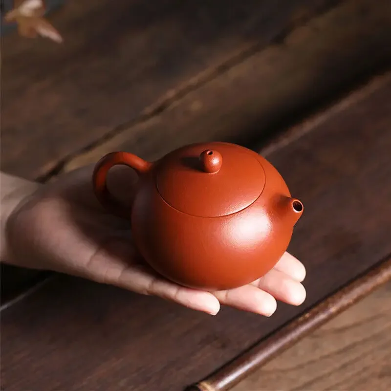 handmade tea pot real yixing zisha zhu clay xishi pot marked master pot 180ml