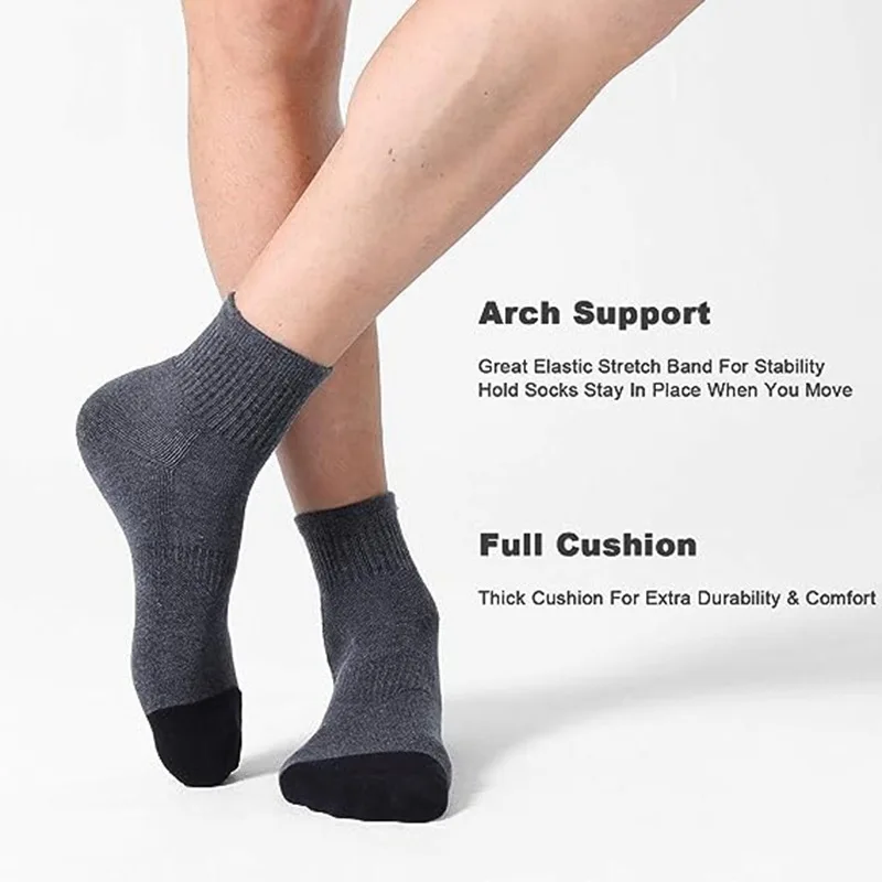 6 Paar Herren socken Outdoor Sport Freizeit schwarz weiß atmungsaktiv bequeme kurze Socken Mann hohe Qualität plus Größe neue EU39-46