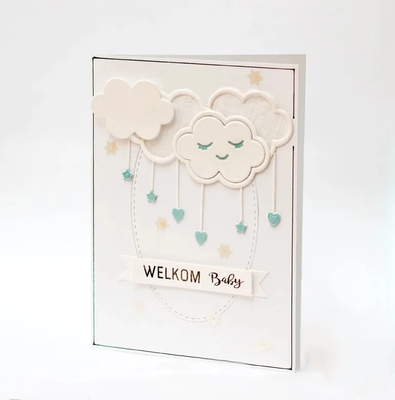 Piggy Craft metal cutting dies cut die mold Cloud decoration Scrapbook paper craft knife mould blade punch stencils dies
