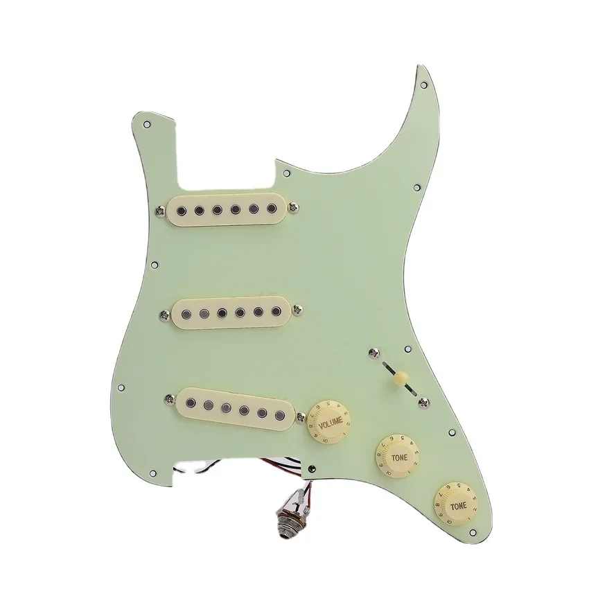 

1Set Alnico Single Coil SSS Electric Guitar Pickguard Pickup Loaded Prewired Scratch Plate for ST Electric Guitarra