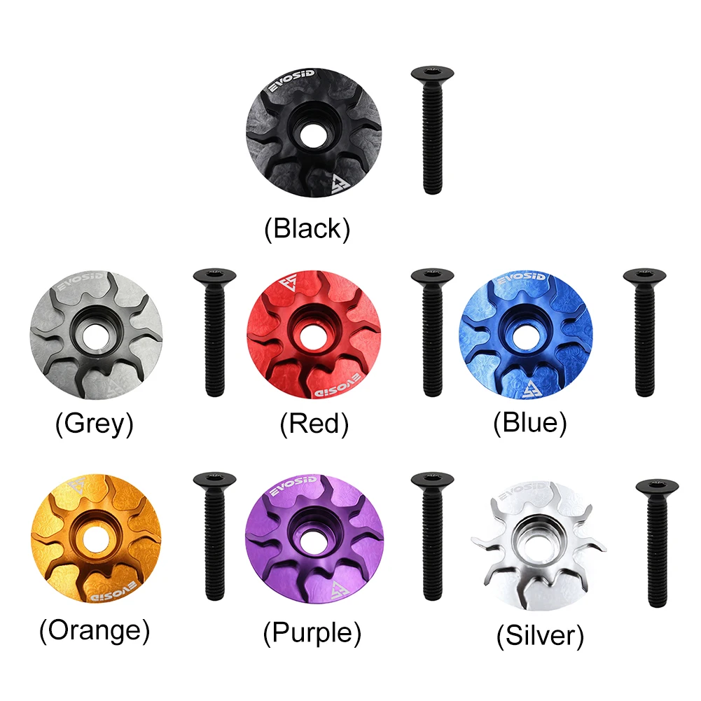 MTB Rennrad Vorbau Headset Top Cap Abdeckung mit Schraube Bike Vorbau Abdeckung Fahrrad Vorbau Top Cap für Gabel Steuerrohr Radfahren Zubehör