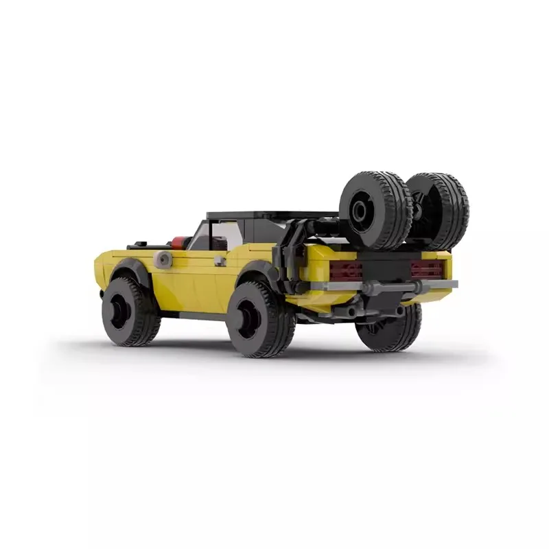 Bricklink Moc Mad Max Camaroed Race Muscle Car Voertuigen Snelheid Kampioenen Racer Sets Bouwstenen Kid Speelgoed Kerstcadeau